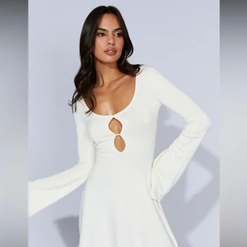 Meshki Birdie Long Sleeve Knit Mini Dress Size M